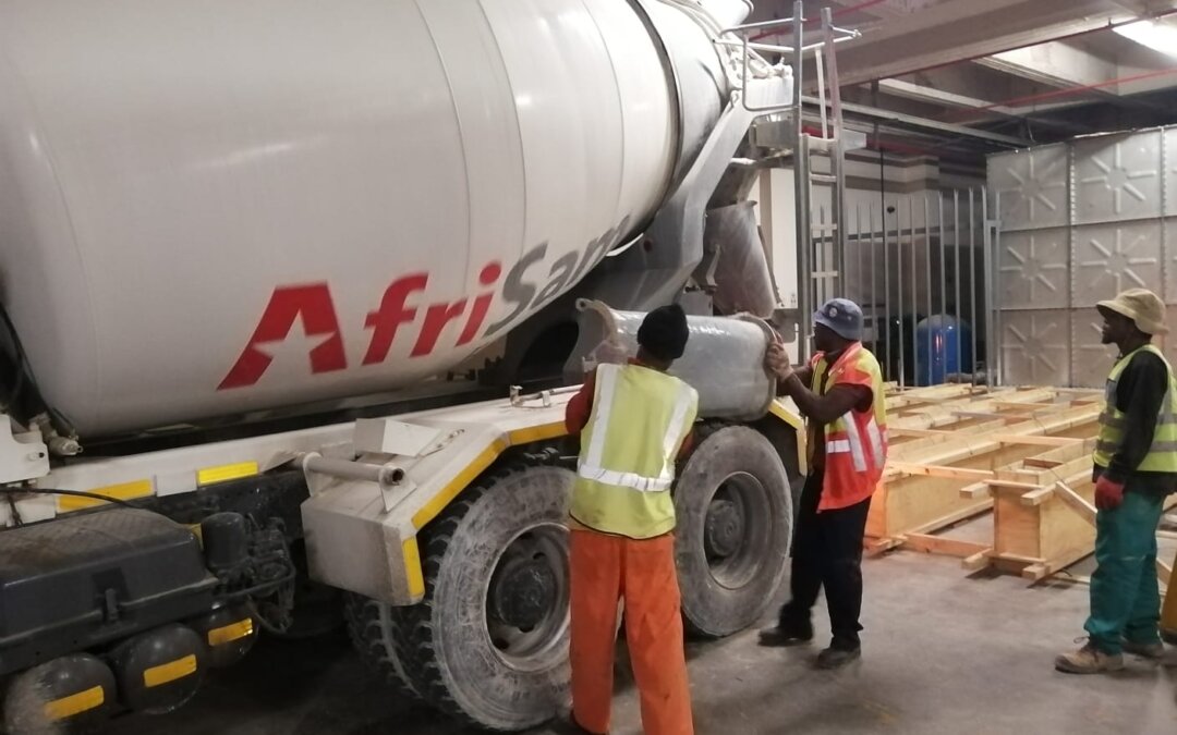 Rosebank Mall water tank plinths
